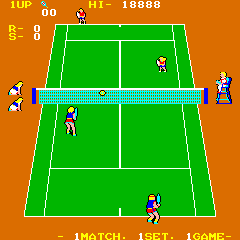Super Doubles Tennis Screenshot 1